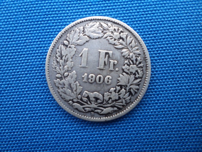 1 FRANC 1906 ELVETIA /Ag