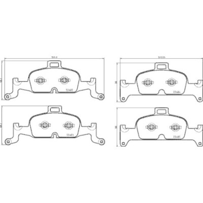 Placute frana Audi A4 Allroad B9 (8wh 8wj) 01.16-, A4 B9 (8w2 8wc) 05.15-, A4 B9 Avant (8w5 8wd) 08.15-, A5 (F53 F5p) 06.16-, A5 Convertible (F57 F5e foto