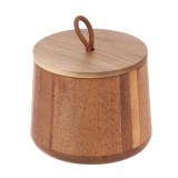 Cutiuță Rotundă Acacia 10.5&times;8.5 Cm