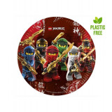 Set 8 farfurii din carton pentru petrecere Lego Ninjago, 23cm