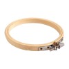 Gherghef Broderie Bambus Crisalida 10cm, Fixare Surub Metalic, Accesorii Mercerie