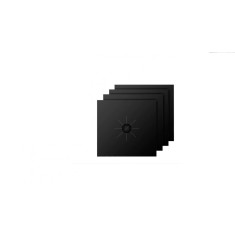 Set 4 folii de protectie reutilizabila pentru plita si aragaz, Teflon Negru, Calitate Premium