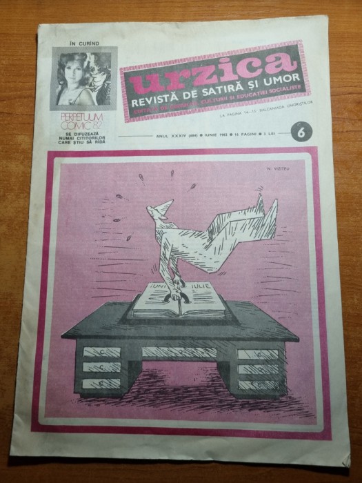 revista umoristica urzica - iunie 1982