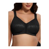 Sutien minimizator fără s&acirc;rmă, fără umplutură, mărime mare 105B &ndash; Negru