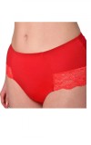 Chilot Brazilian Talie Inalta Luan C1215 Bumbac Elastic Rosu S Dantela