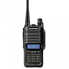Statie radio portabila emisie receptie, Walkie Talkie Baofeng UV-9R PLUS, 18W, dual band 136 - 174 MHz / 400-520 Mhz