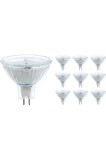 Becuri LED MR16 Alb Cald 2900K 3.5W - Pachet de 10 - Lumini de punct pentru tavan - Echivalent cu halogen de 30W