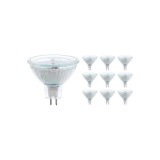 Becuri LED MR16 Alb Cald 2900K 3.5W - Pachet de 10 - Lumini de punct pentru tavan - Echivalent cu halogen de 30W
