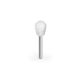 Raspel Rotativ Carbură Saburrtooth USA Forma Pară Diametru 9.5mm Coada 3.2mm Granulație Foarte Fina Alb