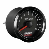 Manometru presiune ulei Seria Black Analog 9-32V - O 2" (52 mm) Garage AutoRide