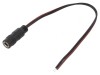 Cablu DC 5,5/2,5 Soclu Drept Negru 0,2m