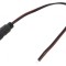 Cablu DC 5,5/2,5 Soclu Drept Negru 0,2m
