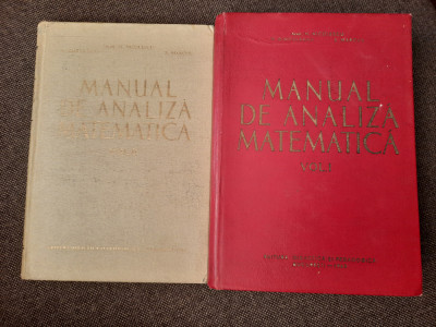 Manual de analiza matematica N.Dinculeanu,M.Nicolescu,S.Marcus 2 VOLUME foto