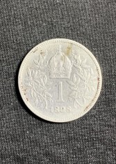 Moneda 1 coroana 1898 Austria argint foto
