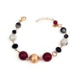 Cumpara ieftin Brățară Gioia din agat și cuarț