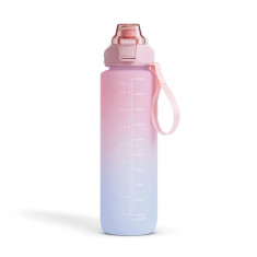 Sticla de apa sport - 1L - opal - gradient roz-albastru