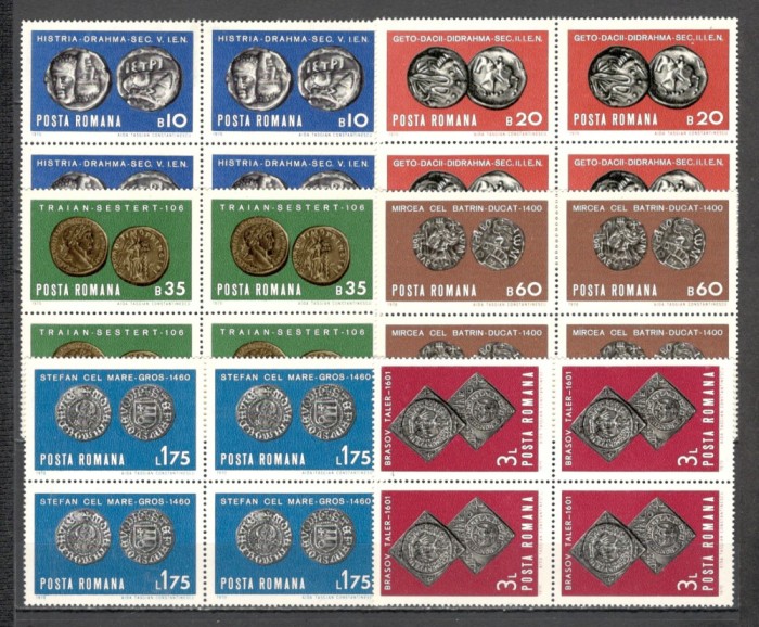 Romania.1970 Numismatica bloc 4 TR.106