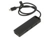Hub USB Vention 4 Porturi 5Gbps, USB-A, USB-C, Negru, ABS, PVC, 0.5m