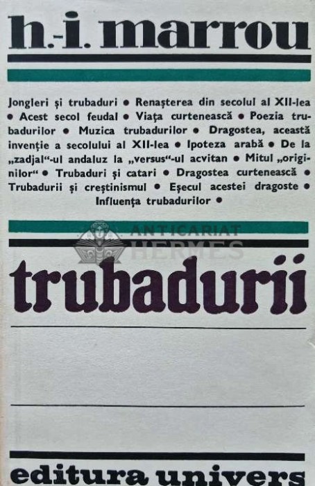 Trubadurii - 1983 - H. I. Marrou (AJ67)