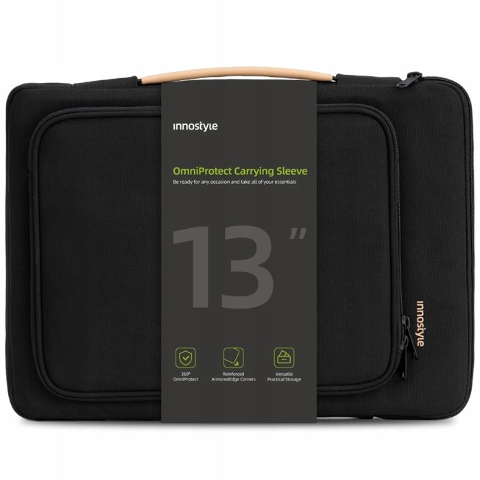 Innostyle Geantă Pentru Laptop 13&amp;quot; Caz Impermeabil Omniprotect Negru