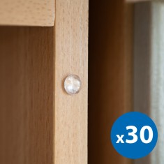 Set opritor ușă - autoadeziv, transparent - 8 mm - 30 buc / pachet