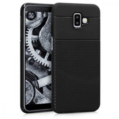 Husa pentru Samsung Galaxy J6 Plus, Silicon, Negru, 46596.01 foto