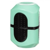 Ascuțitoare Tub, 3 Găuri, Verde Menta, Plastic, Capac cu Protecție, Oem