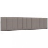 VidaXL Pernă pentru tăblie de pat, gri taupe, 200 cm, material textil 4019188