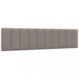 VidaXL Pernă pentru tăblie de pat, gri taupe, 200 cm, material textil 4019188