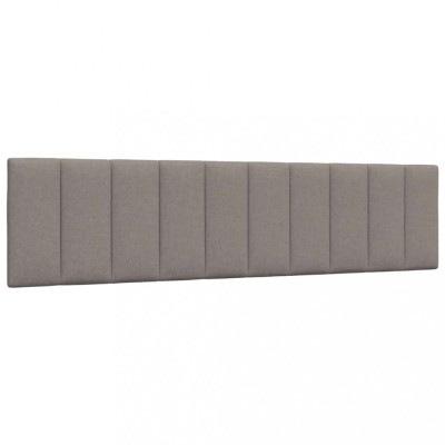 vidaXL Pernă pentru tăblie de pat, gri taupe, 200 cm, material textil 4019188 foto