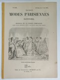 LES MODES PARISIENNES ILLUSTREES , JOURNAL DE LA BONNE COMPAGNIE , NO. 1492 , 1872