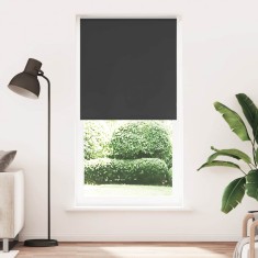 Jaluzea cu role opace negru 110x230 cm lățime material 105,7 cm foto