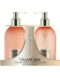 Cumpara ieftin Vivian Gray Gemstone Neroli Amber - set sapun cremos si lotiune de maini, 2 300 ml