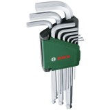 Bosch 1600A02BX9 - Set imbusuri 1.5-10 mm 9 bucati cap sferic