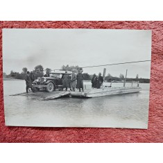 Fotografie, militari trecand cu bacul cu auto Buick 8, 1927