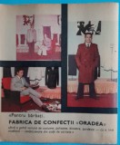 1974 Reclamă Fabrica confectii ORADEA moda, comunism, epoca de aur 24 x 20 cm