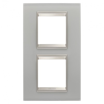 Rama Ornament 2P verticala sticla LUX Gewiss Chorus reflexie naturala GW16224GT foto