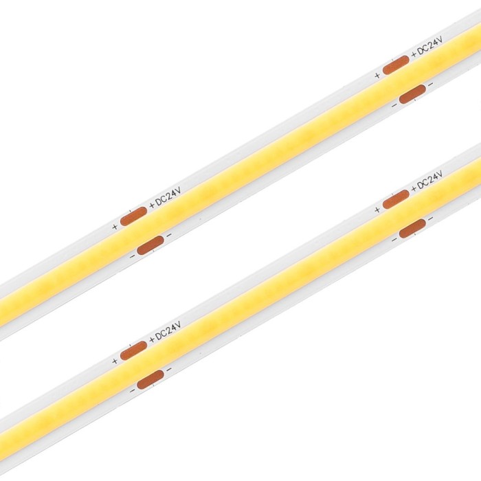 Banda LED COB alb natural, 24V DC, 320LEDs m, 10m, IP20