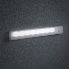 Lumina LED pentru mobilier 4x AAA cu senzor de miscare PIR infrarosu si iluminare 235x30x21mm Phenom