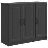 vidaXL Bufet Negru 89 x 34,5 x 77 cm Lemn prelucrat 895796