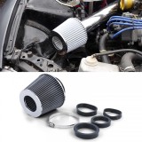 Filtru de aer sport performant argintiu universal, potrivit pentru conexiuni de 60-70mm Performance AutoTuning