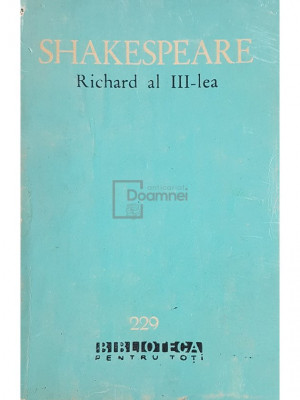 William Shakespeare - Richard al III-lea (editia 1964) foto