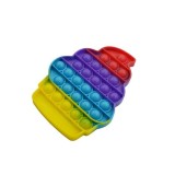 Jucarie antistres din silicon, pop it now and flip it, briosa, multicolor, Flippy