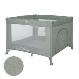 Tarc de joaca Lorelli Sunny Playground, 0-36 luni, maxim 15 kg, pliabil, mecanism siguranta, saltea 2 cm si sezut intarit, Verde