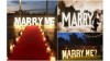 Inchiriere litere luminoase MARRY ME, litere luminoase gigant MARRY ME