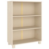 Cumpara ieftin Raft carti &bdquo;HAMAR&rdquo;, maro miere, 85x35x112 cm, lemn masiv de pin