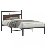 Cumpara ieftin Cadru de pat fără saltea Stejar maro 107x203 cm Lemn prelucrat