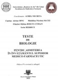 Nou, 2025! Admitere medicină, teste biologie/chimie. Editia a IV-a, ALL