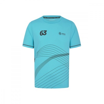 Mercedes AMG Petronas tricou de bărbați George&amp;nbsp;Russell Sports blue F1 Team 2024 - XXL foto