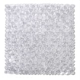 Covoras pentru baie, antiderapant, transparent, cu ventuze, cu ventuze, 50 x 50 cm, Oem